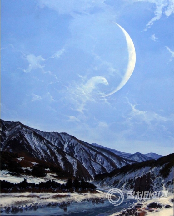 수원시립미술관)권용택, 〈오대천의 수달 1〉, 2011, 캔버스에 아크릴, 162x130cm